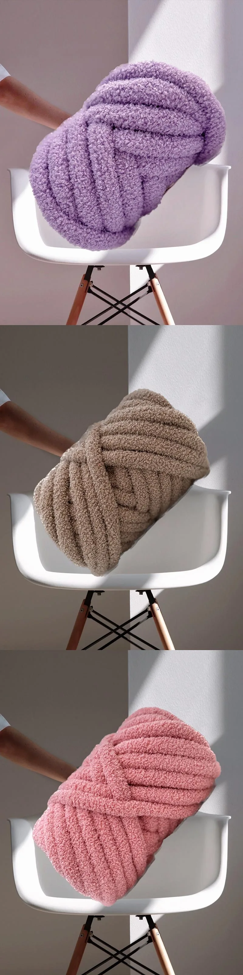 3cm Chunky Teddy Fleece Chenille Yarn