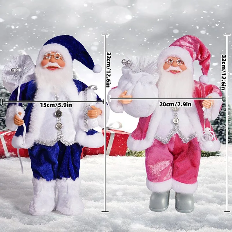 Deluxe Standing Santa Claus Figurines